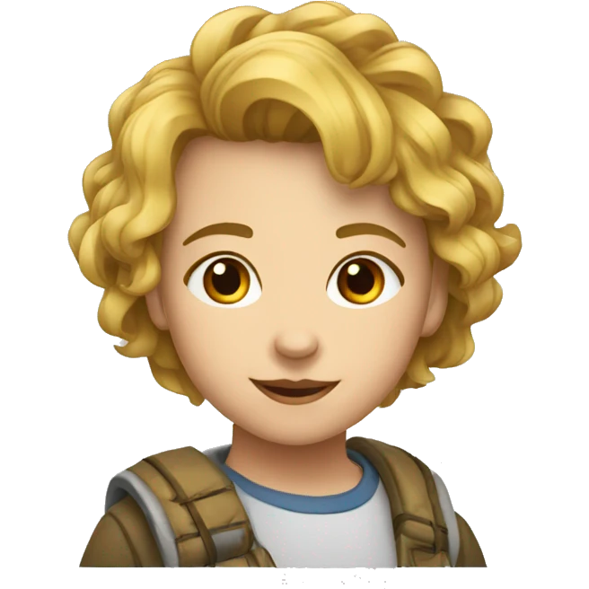 девочка с цветком emoji