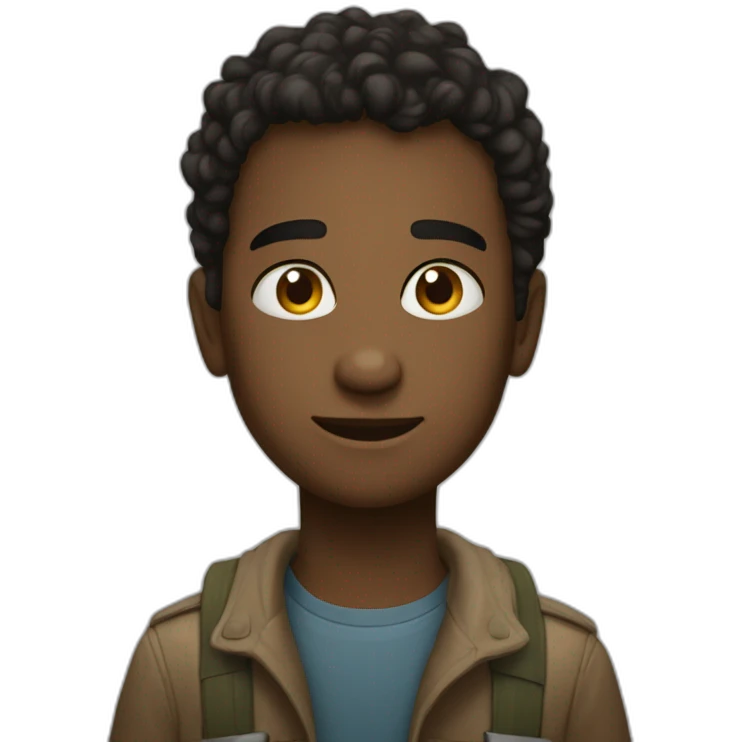 Un jeune malvoyant emoji