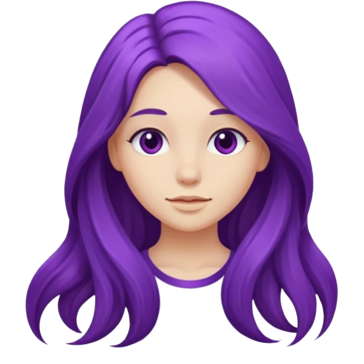 Purple girl emoji