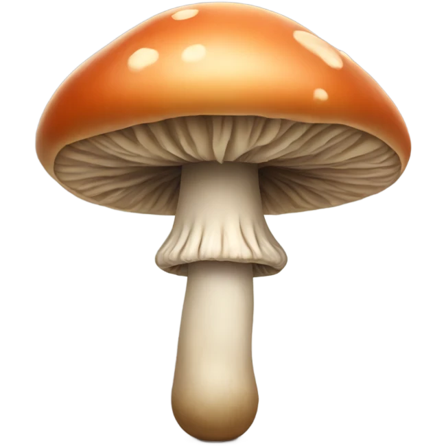 Mushroom with legs, arms and face emoji
