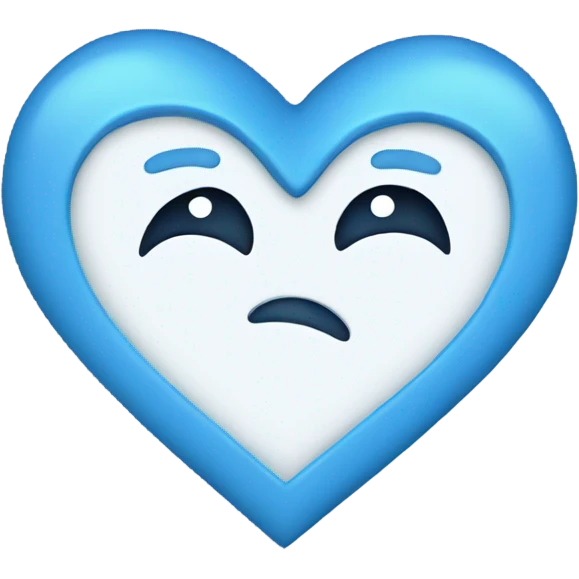 cute blue heart emoji