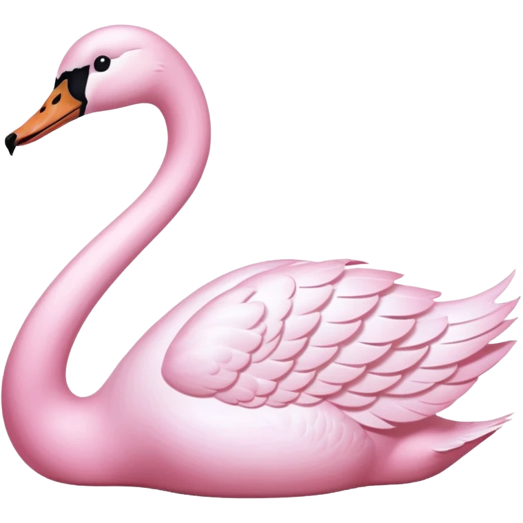 pastel pink swan emoji