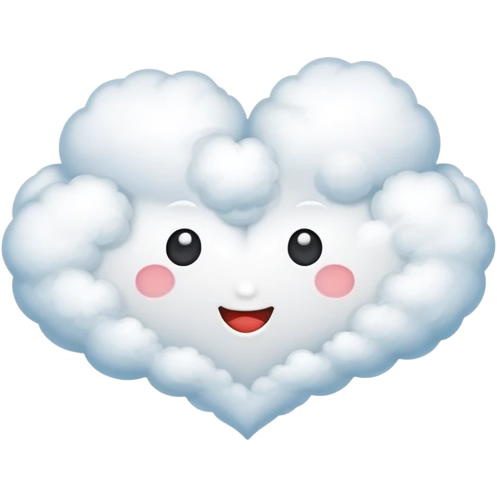 heart shaped cloud emoji