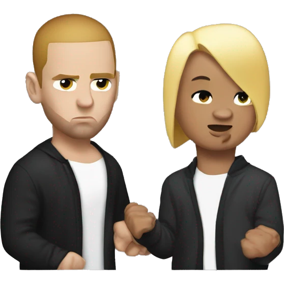 Eminem wrestling Diddy  emoji