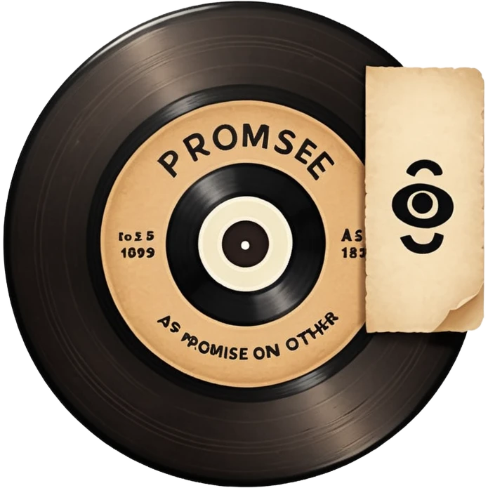 On the inky black vinyl, a warm brown paper label announced its soul: Side A's promise on one half, Side B's secret on the other.. emoji