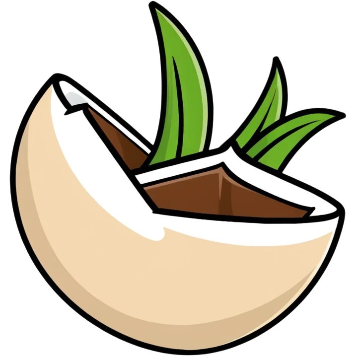 A coconut emoji