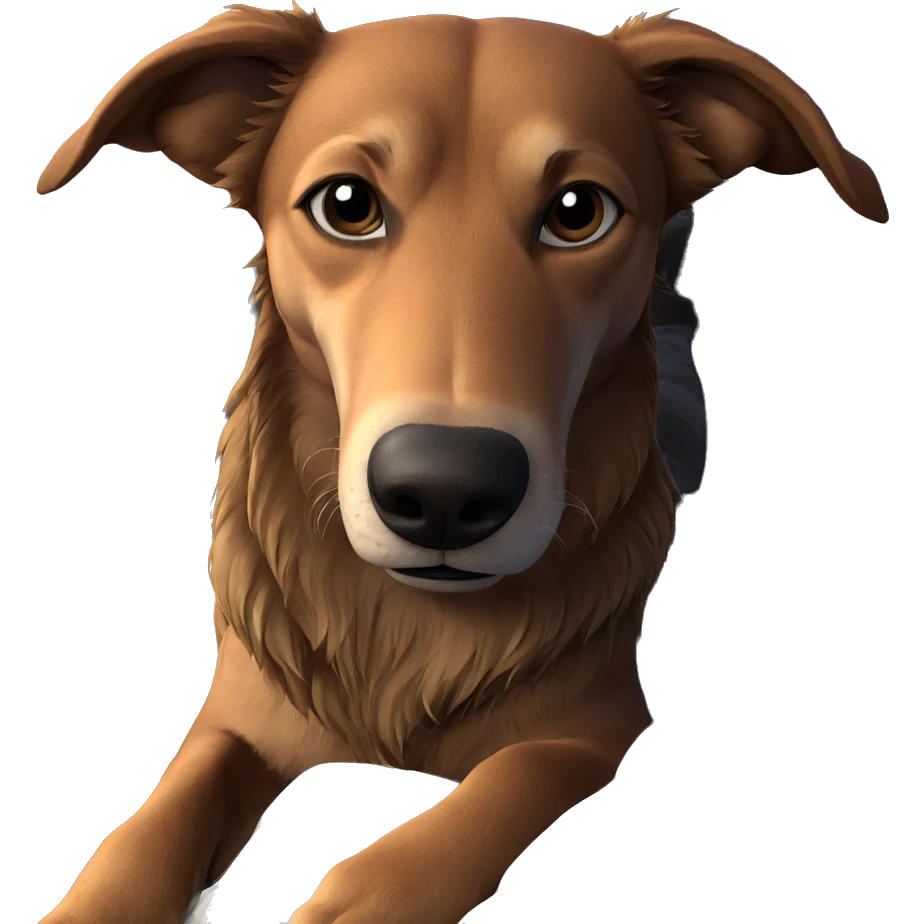 cozy dog resting by window emoji