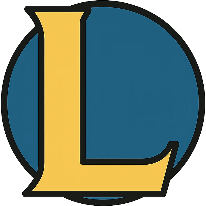 colored League of Legends logo icon emoji