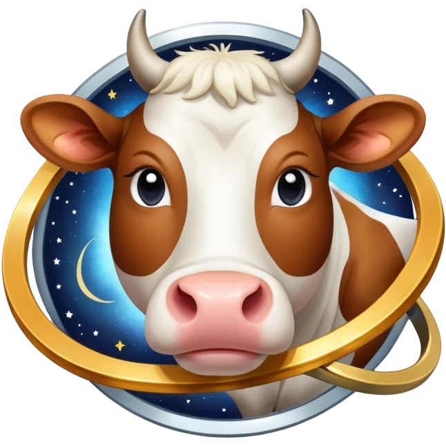 Vaca saturno emoji