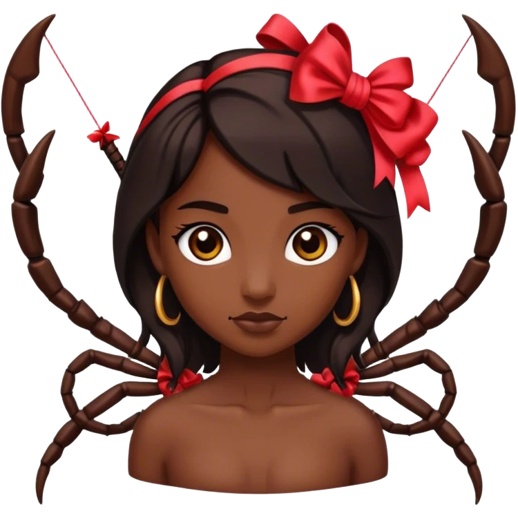 Scorpio with a bow emoji