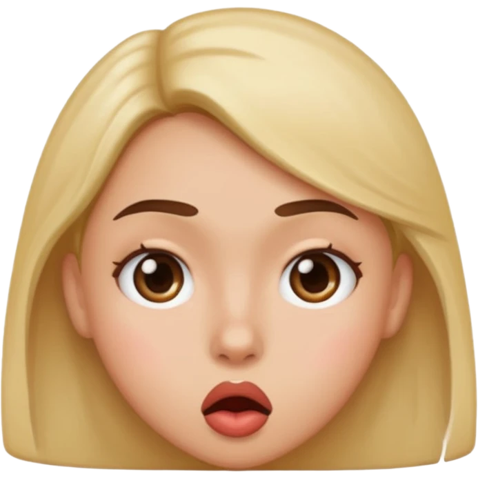 Stunned kissy face emoji