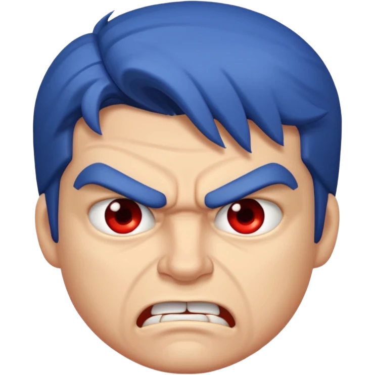 Créame una imagen de Ethan de Blu strike enojado emoji