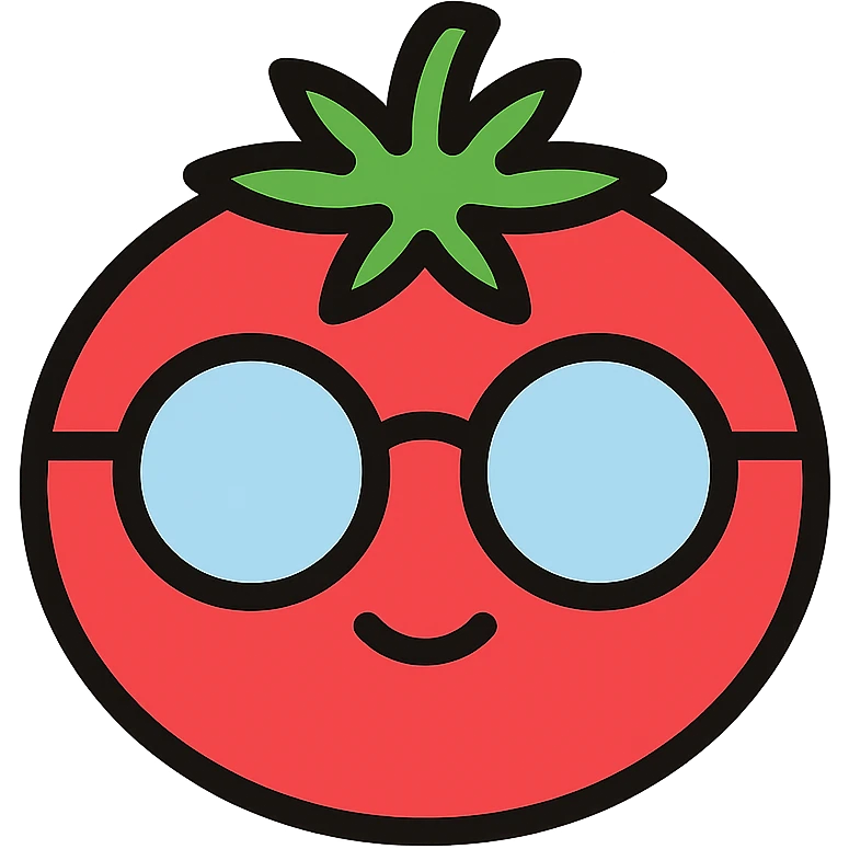 tomato with glasses emoji