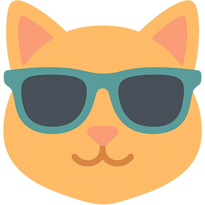 cat wearing sunglasses emoji
