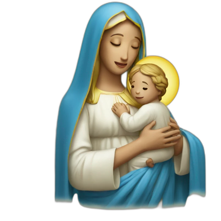 the Virgin Mary emoji