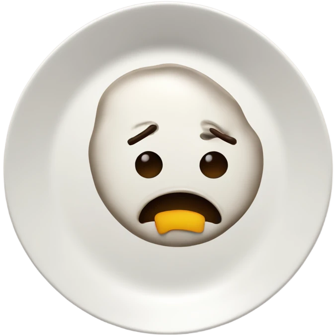  poop emoji on a dinner plate emoji