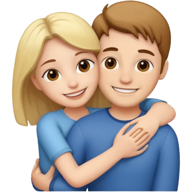 Couples hugging each other  emoji