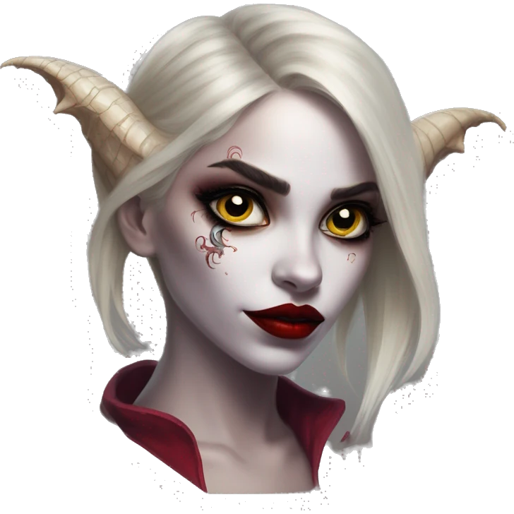 Dragon Jasmine in Harley Quinn style, oil paint, mysterious eyes, intricate lips, masterpiece portrait, odd perspective, beautiful, desirable, logical emoji
