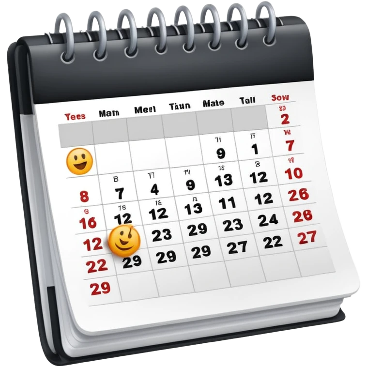 calendar week emoji