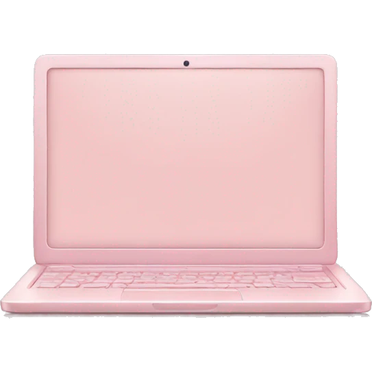 pastel pink laptop emoji