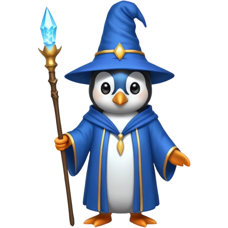 Penguin Wizard emoji