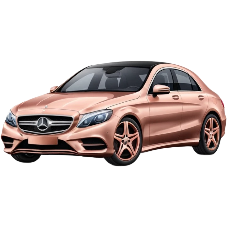 Rose gold Mercedes Benz  emoji