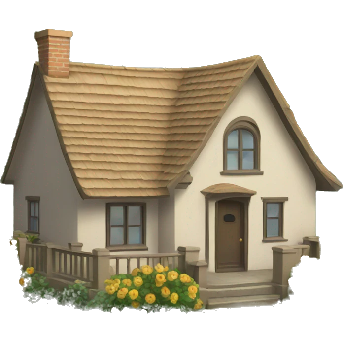 cottage house emoji