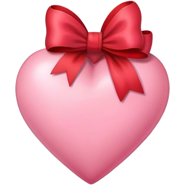 pink heart with bow in it  emoji