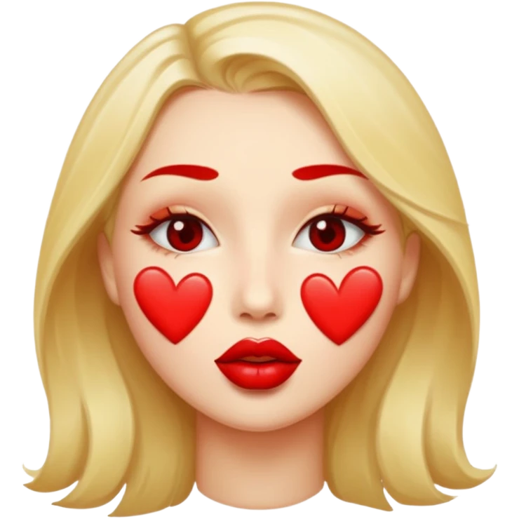 Face with kisses all over  emoji