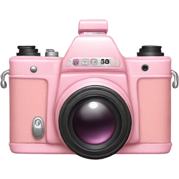 Pastel pink camera emoji