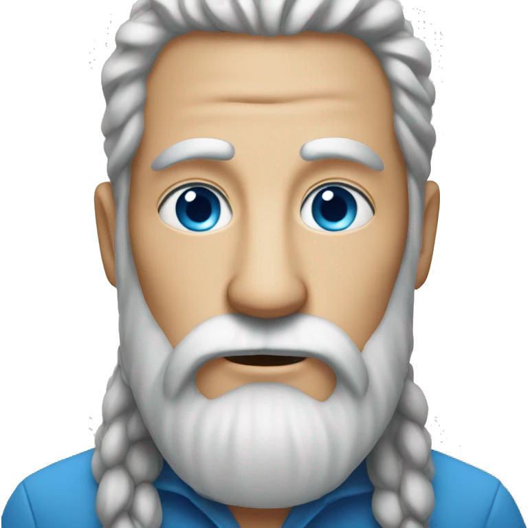 long-beard and blue eyes emoji