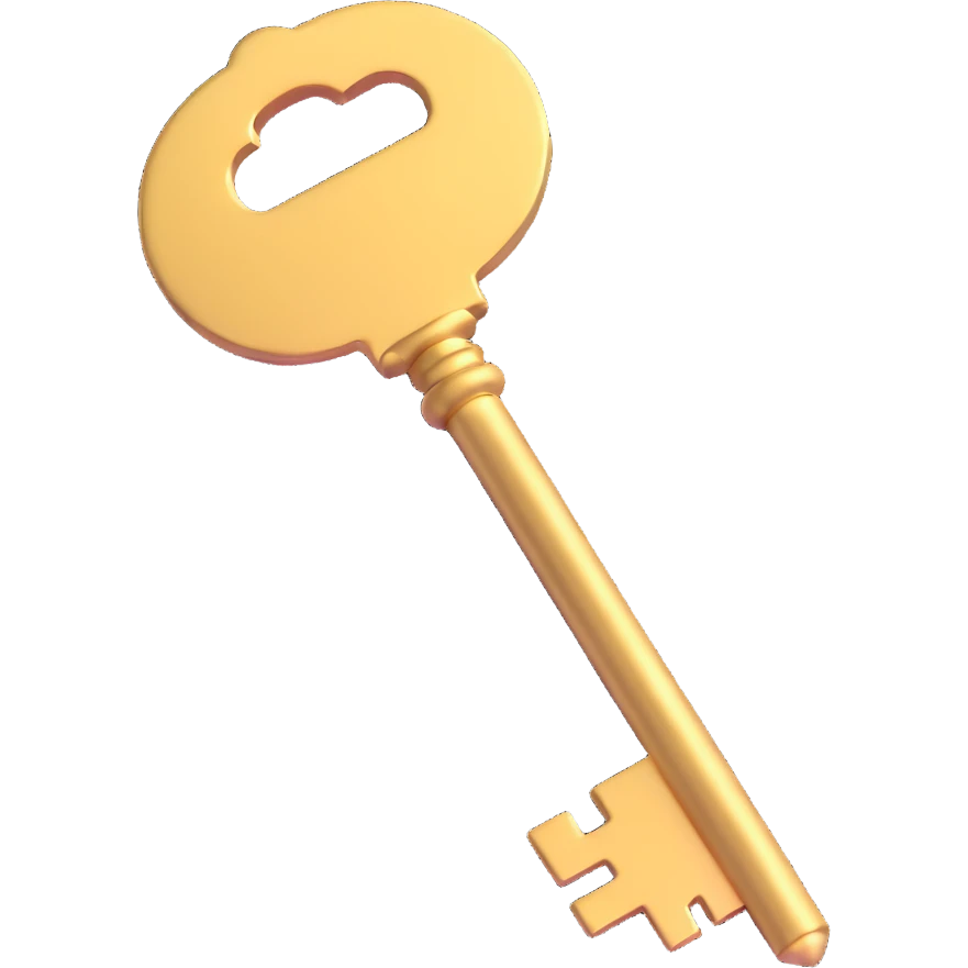 golden key emoji