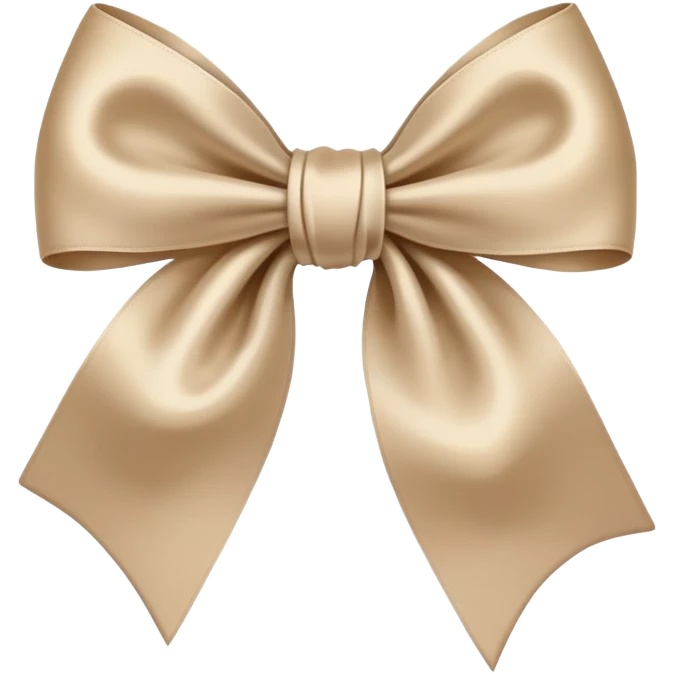 beige bow emoji