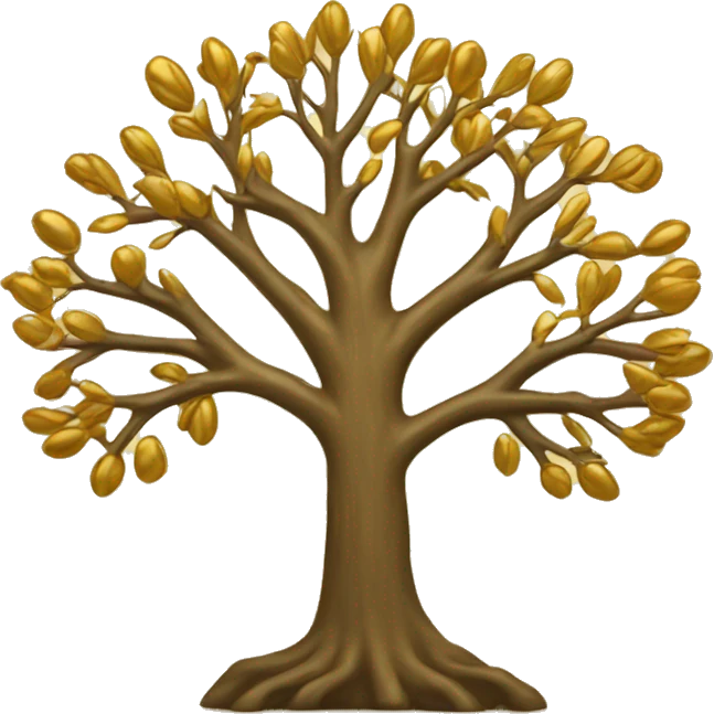 Christian tree gold emoji