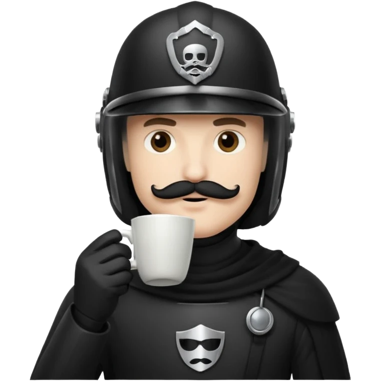 spaceballs movie darkhelmet sipping coffee emoji