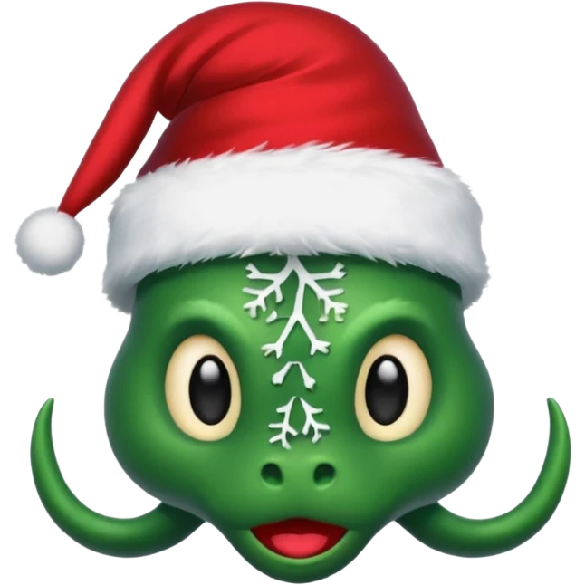 hydra, christmas hat emoji