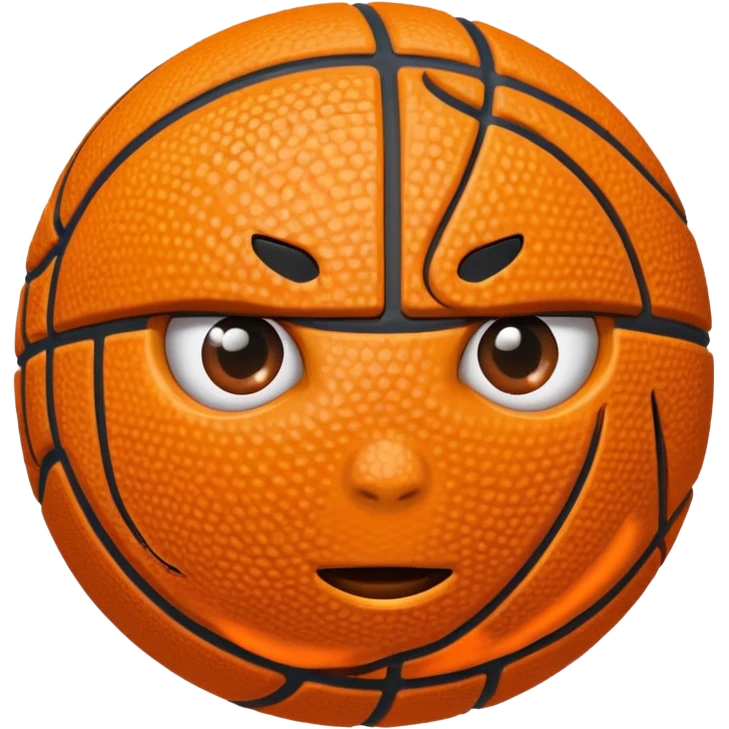 Basketball head emoji