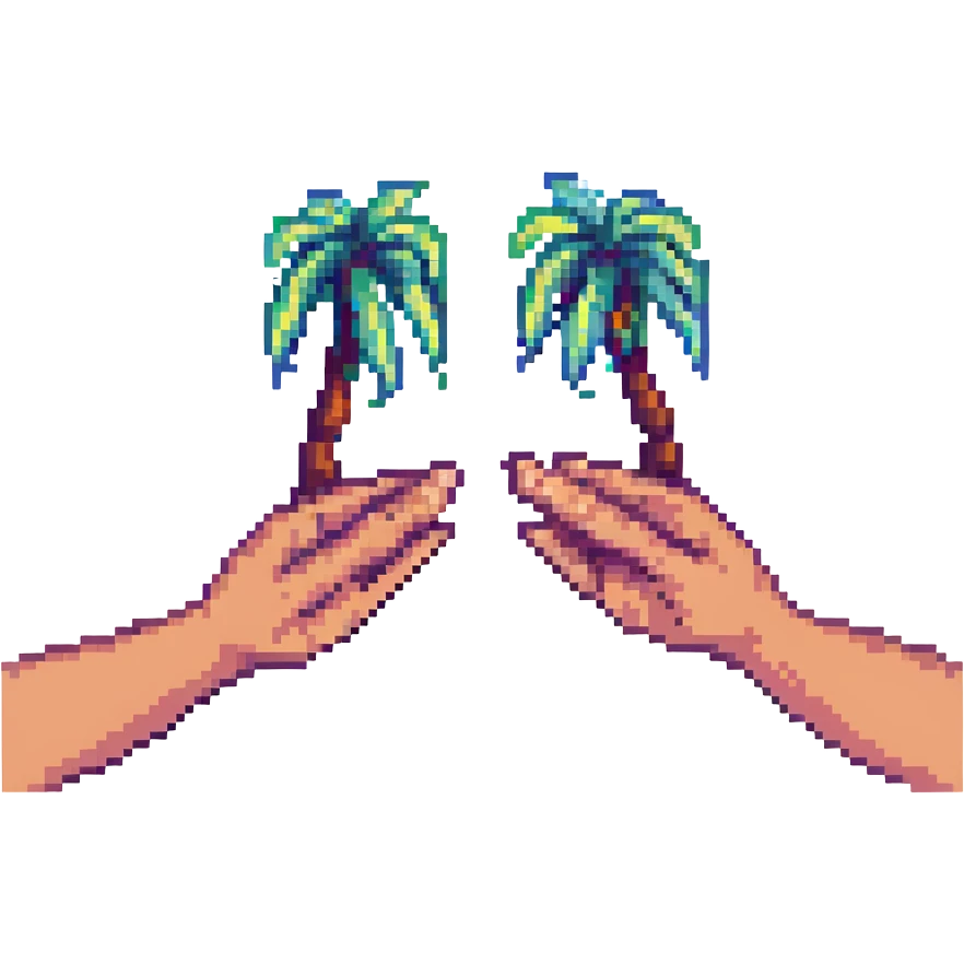 Two hands high-fiving emoji