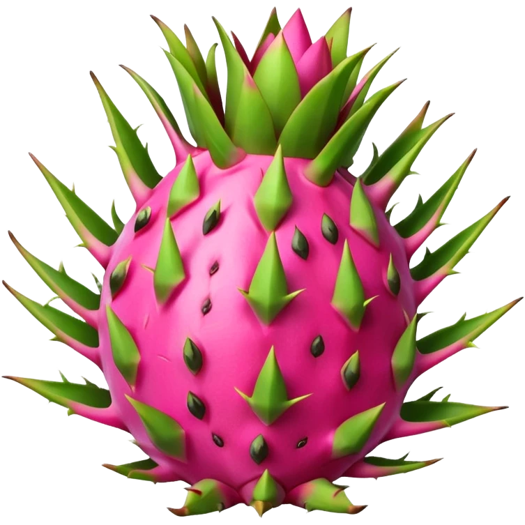 Cute dragon fruit emoji