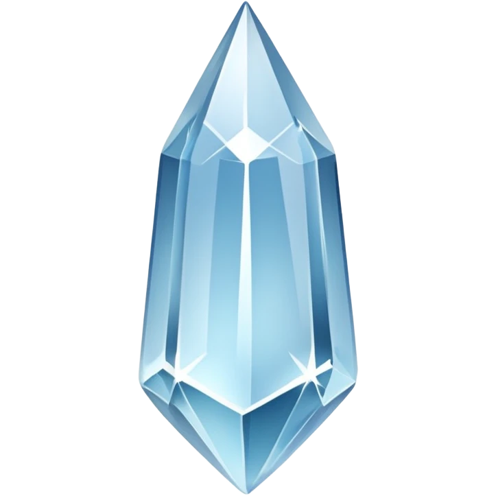 glossy white sparkle shard crystal emoji