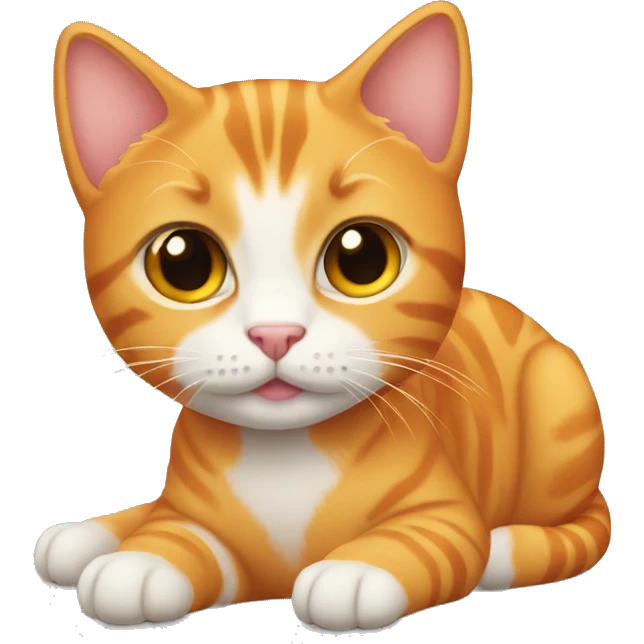 small orange cute tabby cat emoji emoji