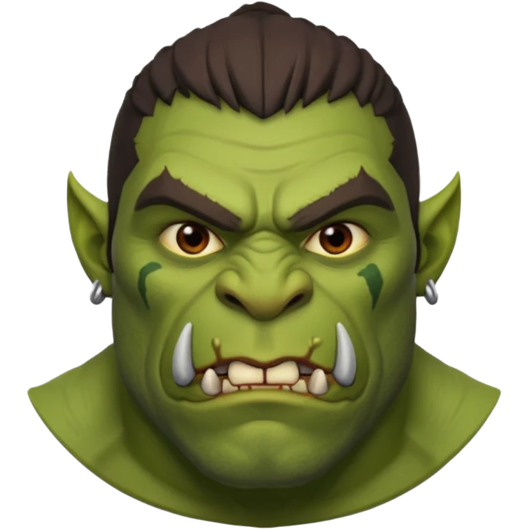 create a dnd style orc.png using 48x48 pixels size emoji