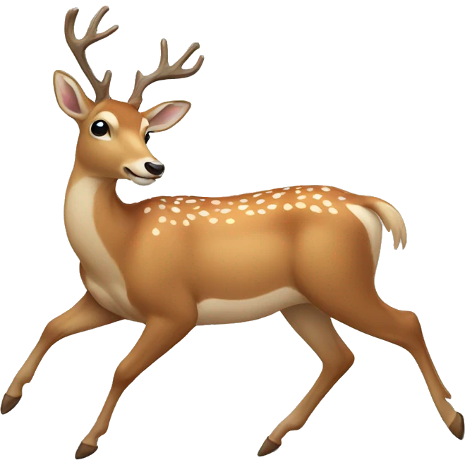 Deer dancing ballet emoji