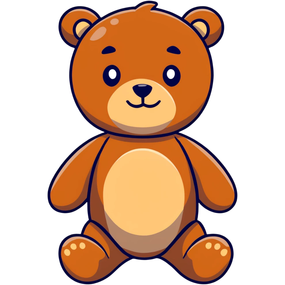 A teddy bear emoji