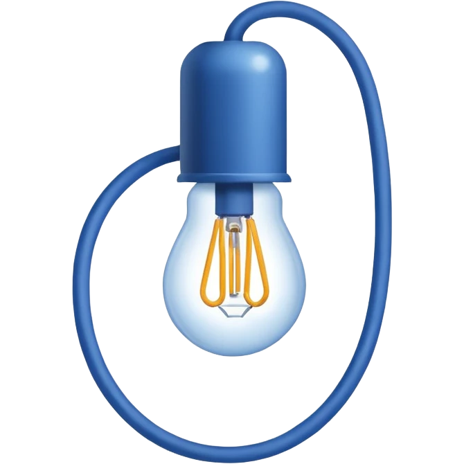Hanging Light Cable blue  emoji