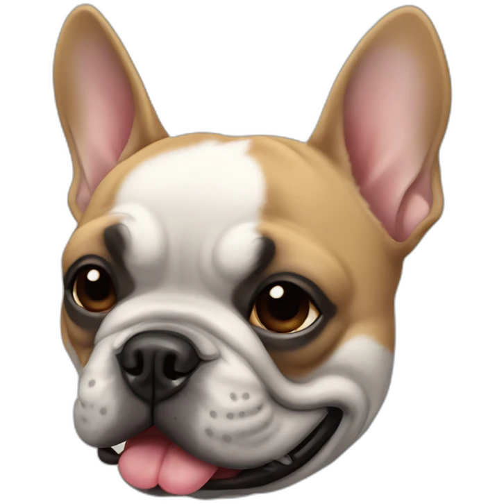 Ninja french bulldog emoji