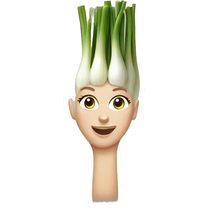 white girl spring onion emoji
