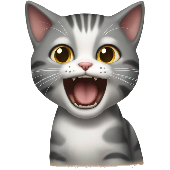 Kitty screaming emoji