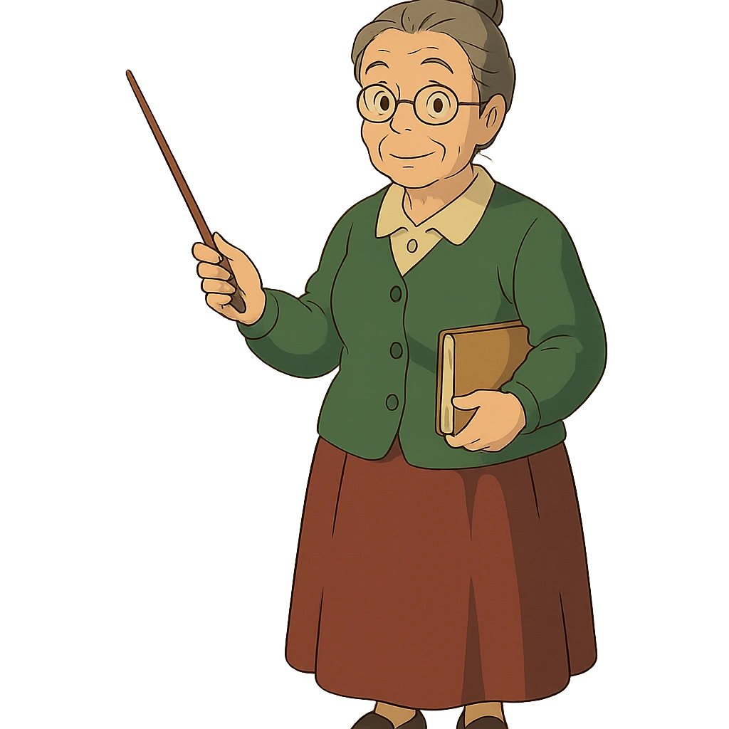 ghibli style teacher emoji