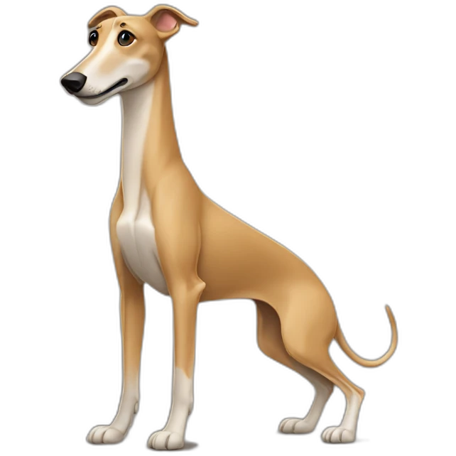 tan greyhound emoji